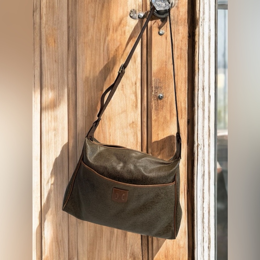 Celine Beige Coated Canvas and Leather Shoulder Bag - Picture 14 of 14
